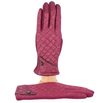 Gants Jacqueline Tactiles Femme Gants Jacqueline Tactiles Femme bordeaux - Traclet- Traclet Reference : 8449 | Chapellerie Tracl