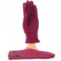 Women's Burgundy Jacqueline Touch Screen Gloves - Traclet