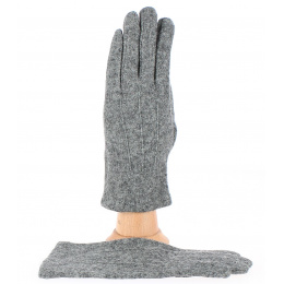 Alice Wool Touchscreen Gloves for Women in gray - Traclet