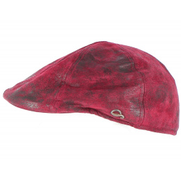 Brentfort Duck Bill Cap Wine Lees Leather - Göttmann