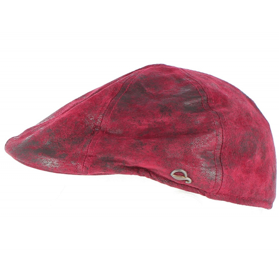 Brentfort Duck Bill Cap Wine Lees Leather - Göttmann