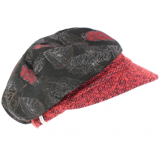 Clarisse Black Newsboy Cap - TRACLET