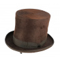 Melusine brown top hat - Traclet