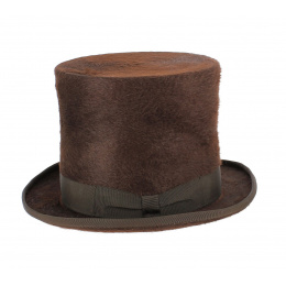 Brown Melusine top hat - Traclet