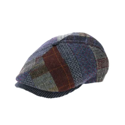 Casquette Hatteras Alphonse en Patchwork Laine- Traclet  Reference : 8471 | Chapellerie Traclet