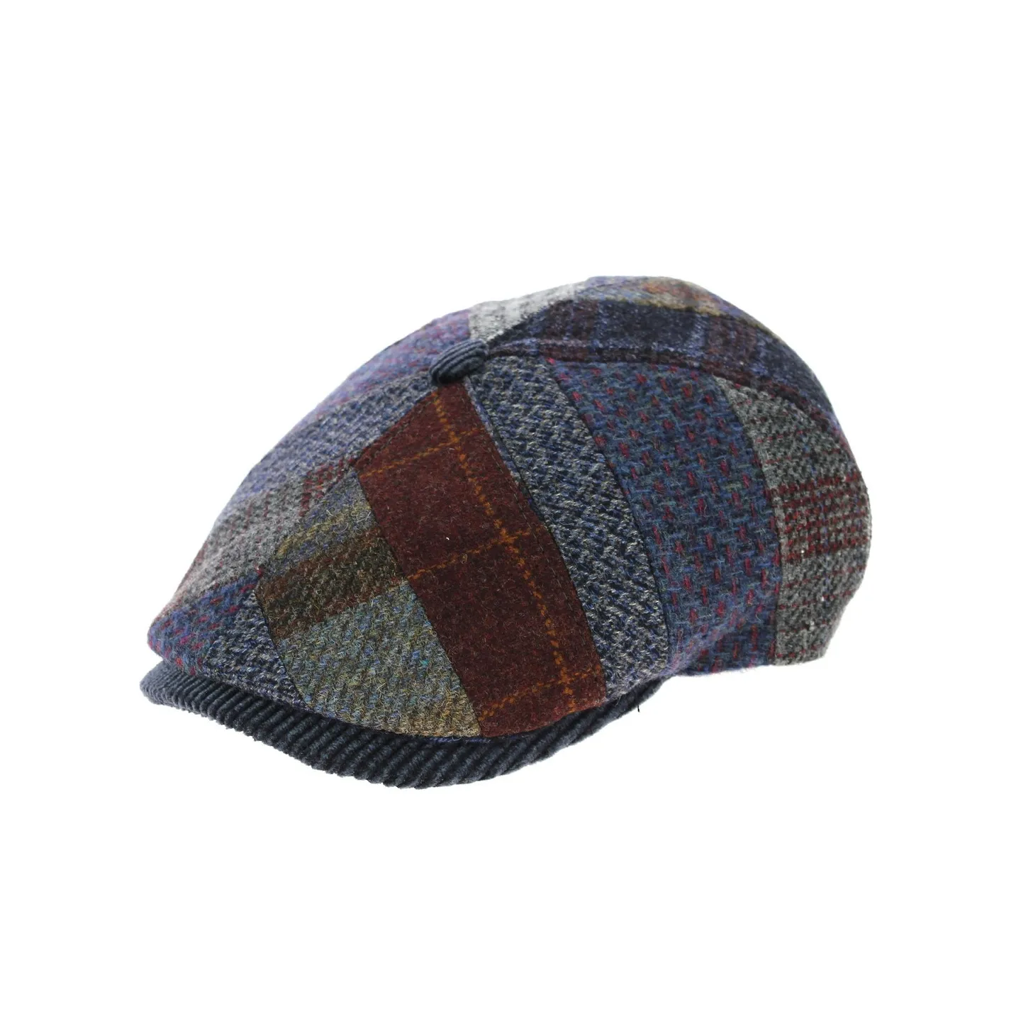 Casquette Hatteras Alphonse en Patchwork Laine- Traclet  Reference : 8471 | Chapellerie Traclet