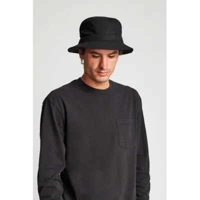 BURROUGHS Bucket Hat Black - Brixton Reference: 8500 | Traclet Hat Shop