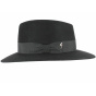 Traveller hat - Fédora Sylvestre Feutre poil Noir-Fléchet