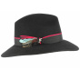 Black Wool Felt Traveller Hat Alberto - Fléchet