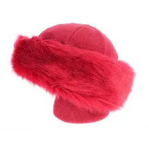 Red Fur Chamonix Beanie made in france - Traclet Reference: 7674 | Chapellerie Traclet