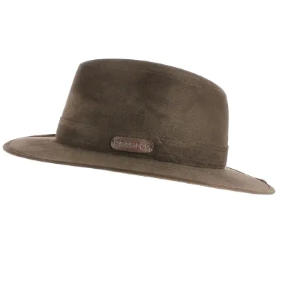 Chapeau Traveller Alcantara Marron - Crambes- boutique de chapeau Reference : 8529 | Chapellerie Traclet