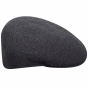 Carl Cotton Rib 504 Anthracite Cap - Kangol