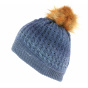 Blue Marie Pom Pom Beanie - Traclet