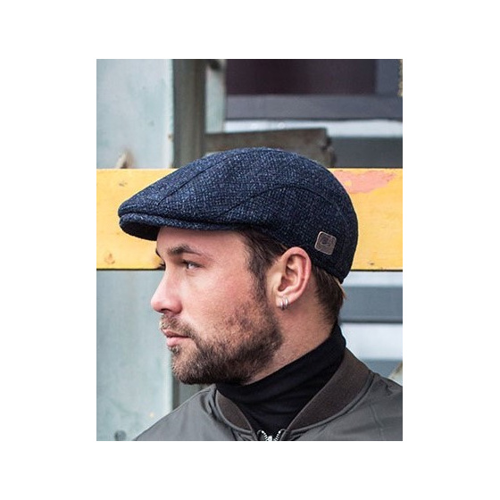 Rounded Wool Cap Baxter Blue - Göttmann