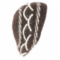Knitted Angora Lecce Brown beret / bonnet - Traclet 