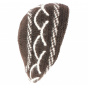Lecce Brown Angora Knit Beret / Beanie - Traclet
