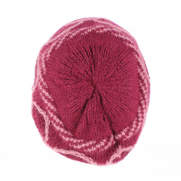 Béret / Bonnet Tricot Angora Lecce Cassis - Traclet