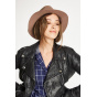 Wesley Fedora Sand Wool Felt Hat - Brixton