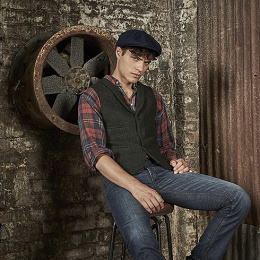 Kylan 8-Panel Blue Cap - Traclet