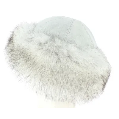 toque femme fourrure blanche - achat toque femme Reference : 2420 | Chapellerie Traclet
