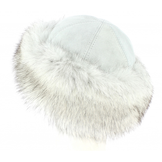 Macha Fox Fur Hat Leather & Fox - Traclet