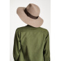 Piper Wide-Brimmed Hat Natural Wool Felt - Brixton