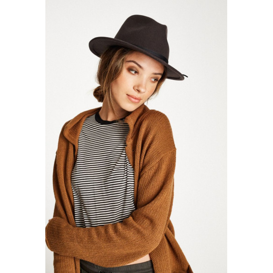 Coleman Fedora Hat Washed Black - Brixton