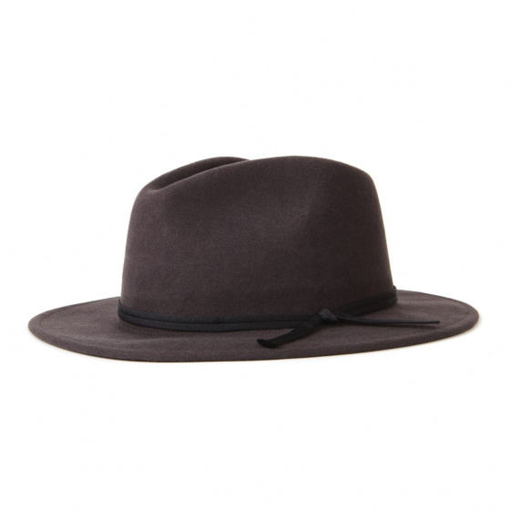 Coleman Fedora Hat Faded Black- Brixton