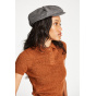 Ollie Grey/White Flat Cap - Brixton