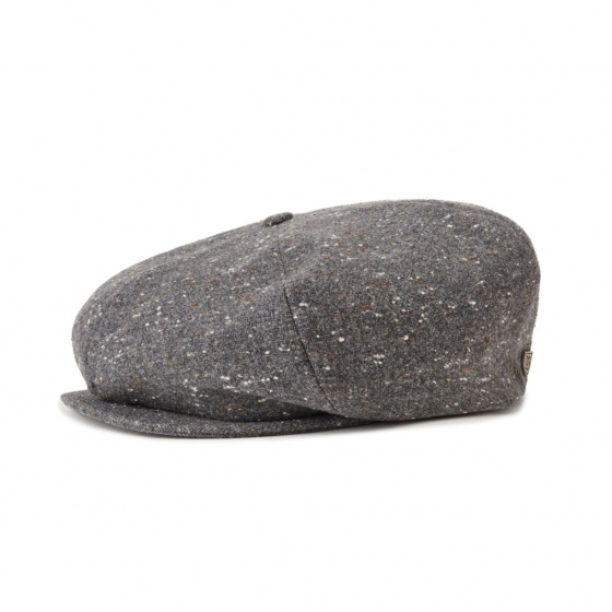 Ollie Grey/White Flat Cap - Brixton
