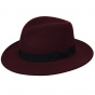 Curtis Fedora Hat Burgundy Felt - Bailey