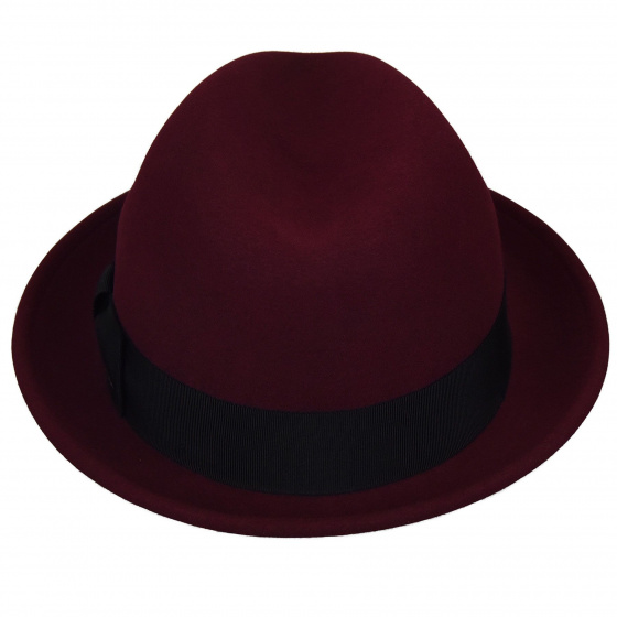 Tino Burgundy Trilby Hat - Bailey
