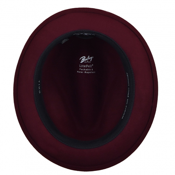 Tino Burgundy Trilby Hat - Bailey