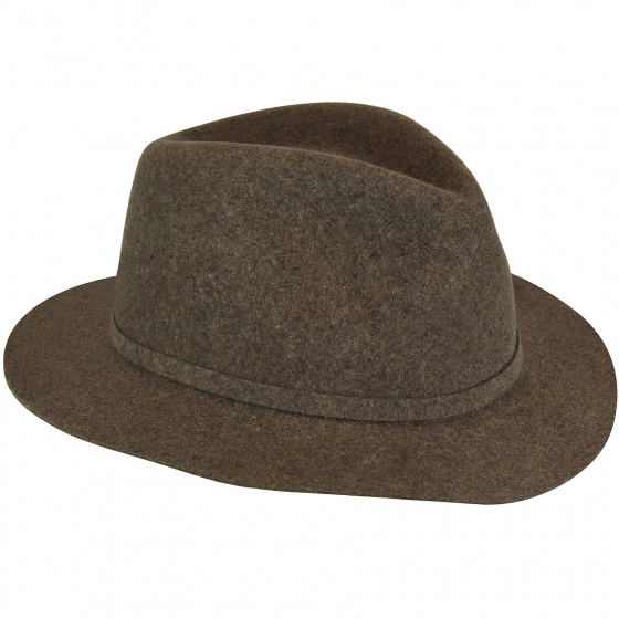 Bailey Codner Lanolux Fedora Hat in Taupe