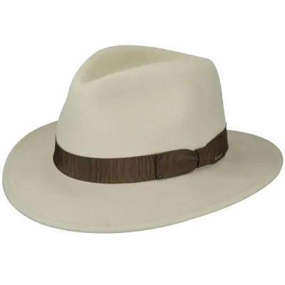 Curtis Cream Felt Fedora Hat - Bailey - Bailey boutique Reference: 8602 | Traclet Hatshop