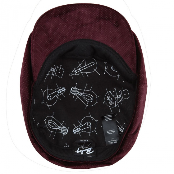 Casquette Newsboy Wyman Velours Bordeaux- Bailey 
