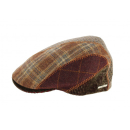 Simon Patchwork Velvet and Wool Cap - Traclet