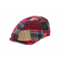 Cholet Red Wool Patchwork Cap - Traclet