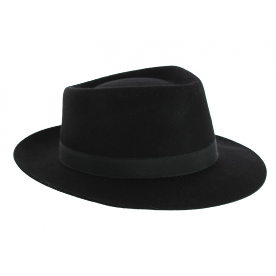 Chapeau Fedora Jacson Noir - Crambes Chapeau Fedora Jacson Noir - Crambes