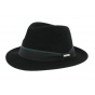 Gueret Fedora Hat Black Felt - Traclet