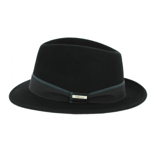 Chapeau Fedora Guéret Feutre Noir- Traclet