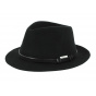 Mans Black Felt Traveller Hat - Traclet