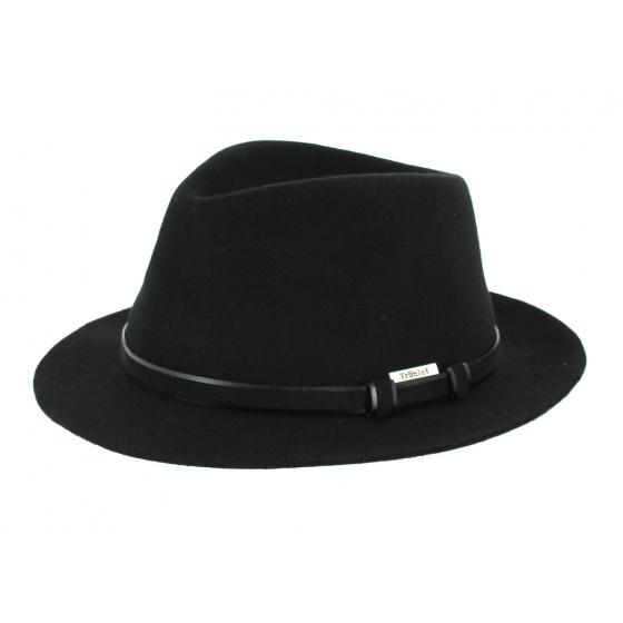 Traveller Mans Felt Hat Black- Traclet