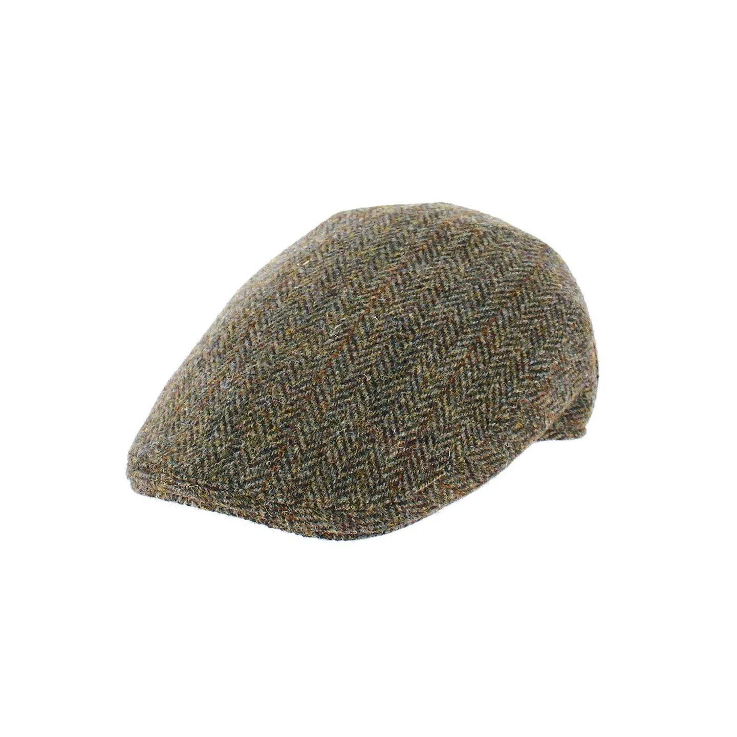 Casquette Plate Harris Tweed Kaki- Traclet Reference : 8634 | Chapellerie Traclet