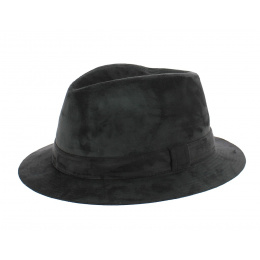 Alcantara Anthracite Safari Hat - Crambes