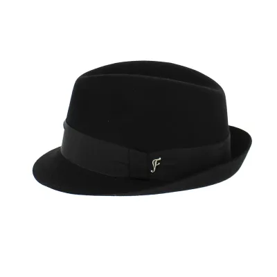 Chapeau Cosne Trilby Feutre Lapin Noir- Fléchet Reference : 8641 | Chapellerie Traclet