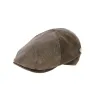Casquette Plate Lorette Cuir Marron- Fléchet Reference : 8653 | Chapellerie Traclet
