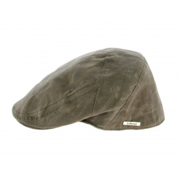 Chalain Flat Cap Waxed Cotton Khaki - Traclet