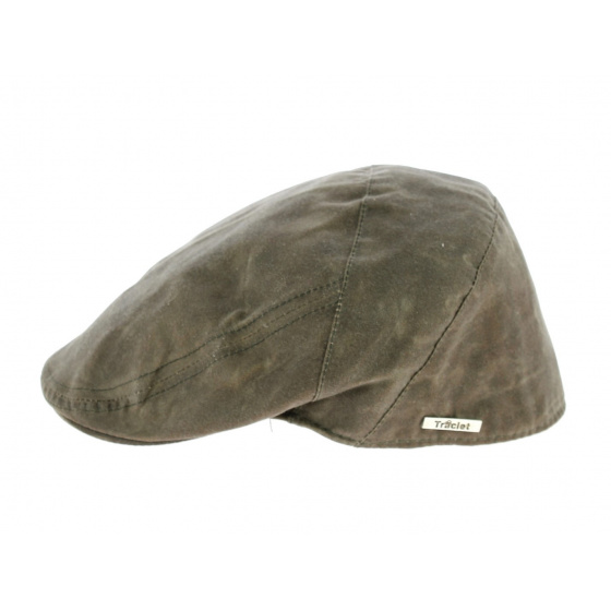 Casquette Plate Chalain Coton Huilé Kaki -Traclet