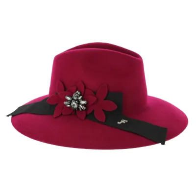 Chapeau Cabernet Rouge Feutre Laine- Fléchet  Reference : 8651 | Chapellerie Traclet